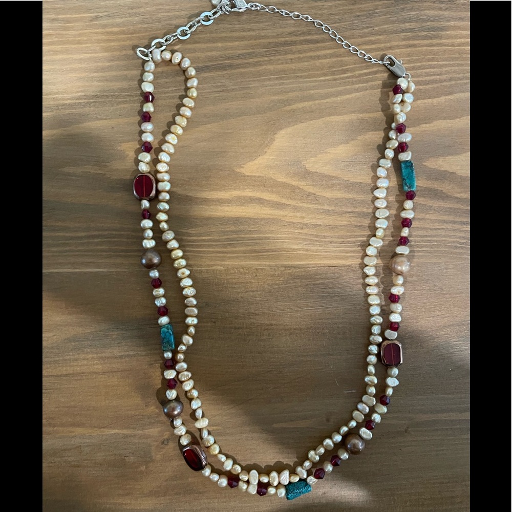 Double Strand Seed Pearl Necklace
